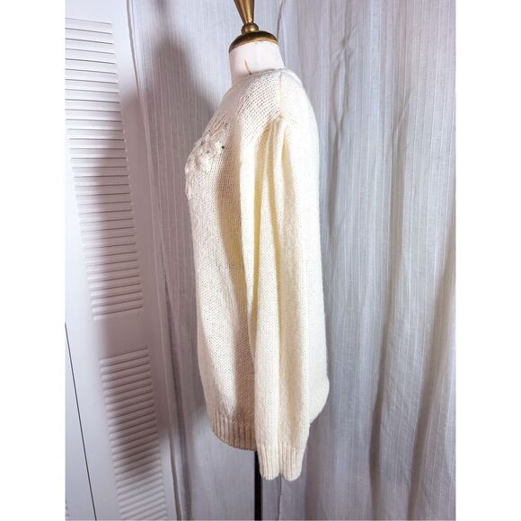 Mister Noah Plus | Women’s | Sweaters | Size 18W | Vintage Cream Embellished Gem - Picture 3 of 5